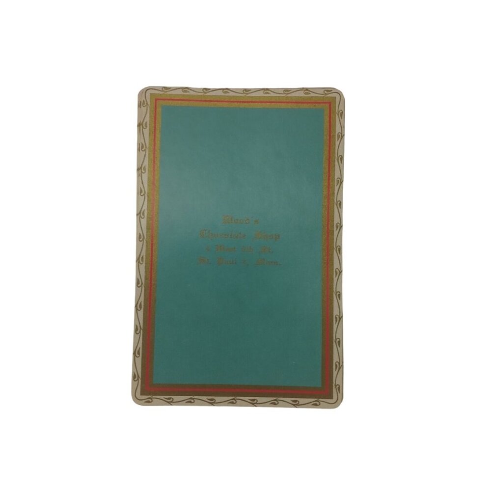 Brown & Bigelow Wood's Chocolate Shop Deck Of Playing Cards Vintage - Picture 1 of 9